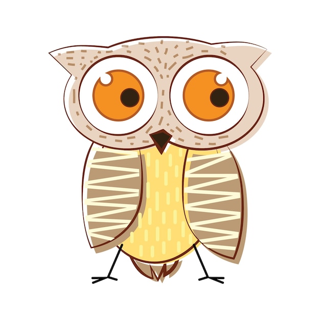 owl character element vector