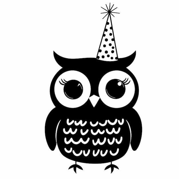 owl characters with vector design birthday decorations