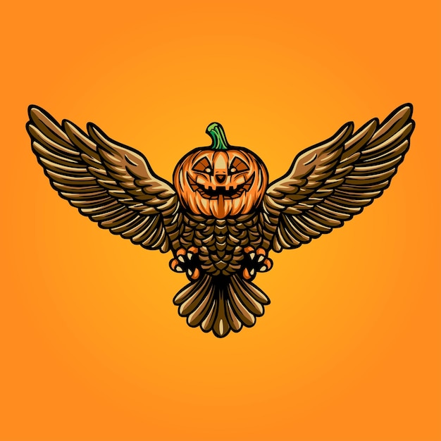 Owl Helloween Vector Illustration