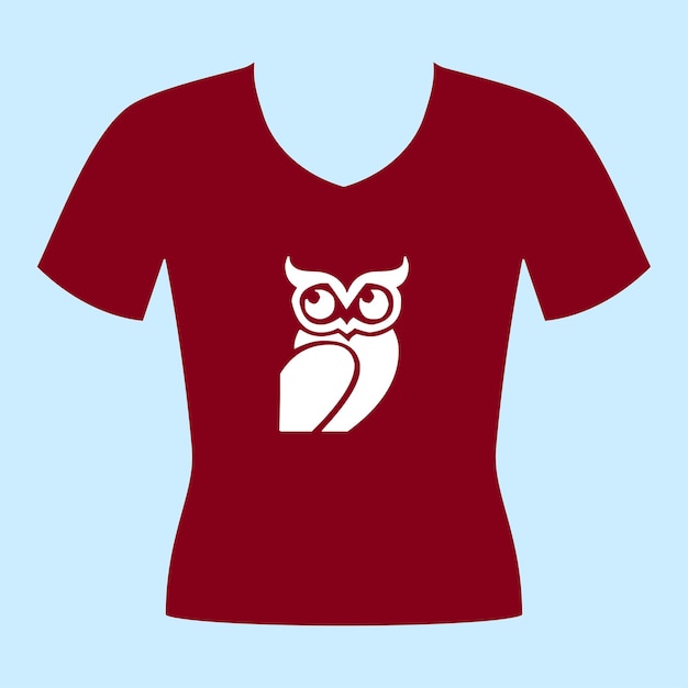 Owl Icon t shirt vector design