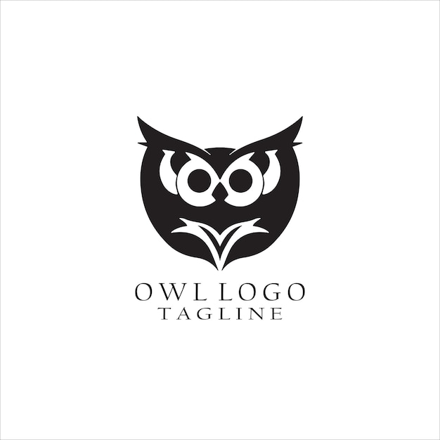 Owl logo design icon vector template