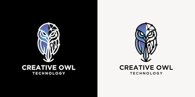 Owl logo design vector with Education and learning concept university academy