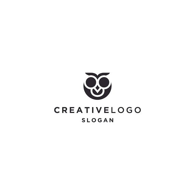 Owl logo icon design template vector illustration