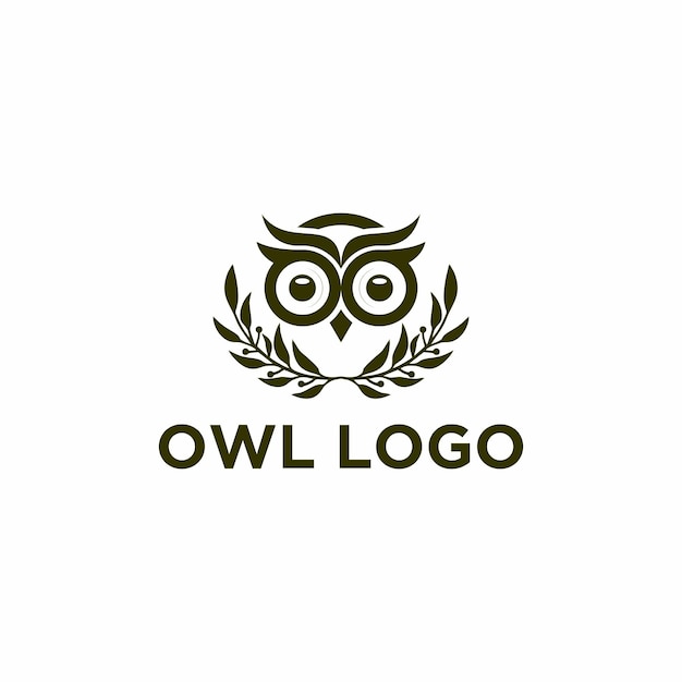 Owl logo template vector