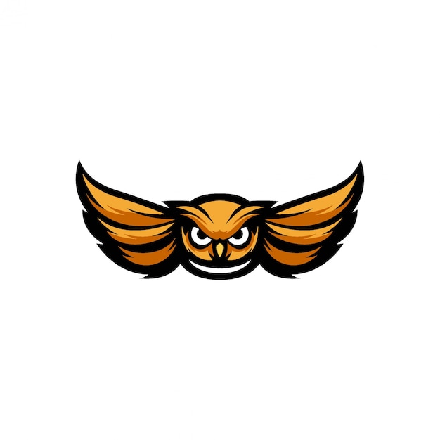 Owl mascot logo template