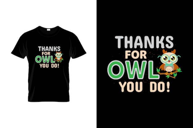 Owl T shirt design