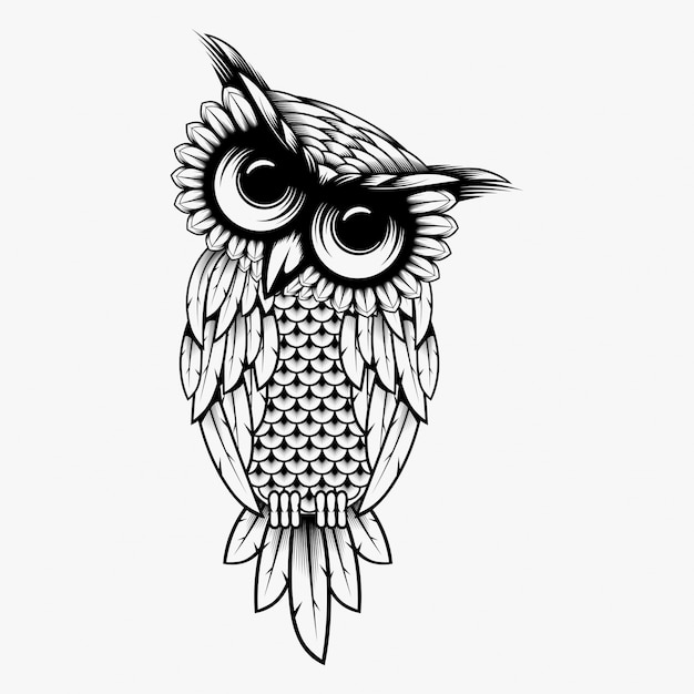 Owl vector design illustration