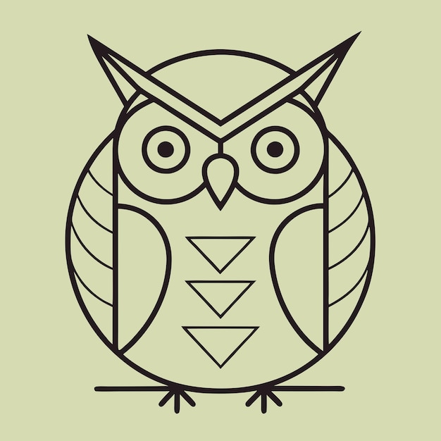 Vector owl vector graphic