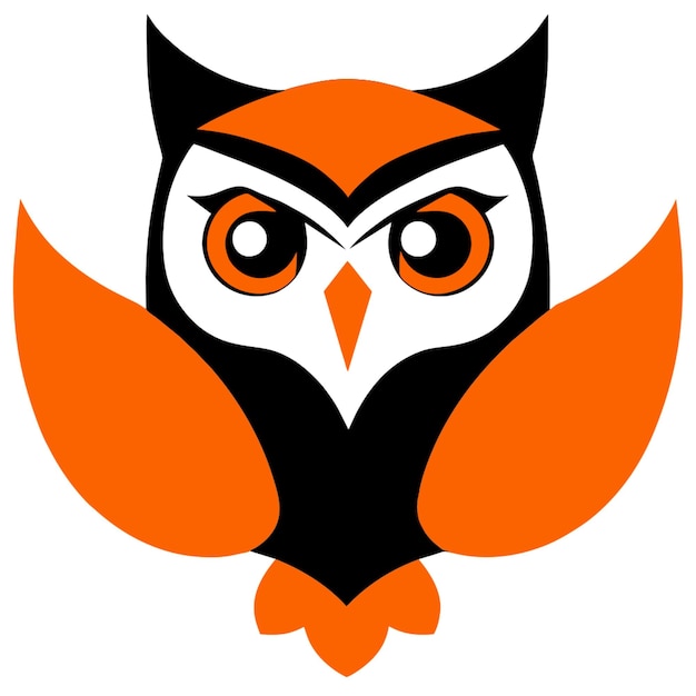 owl vector illustration flat 2