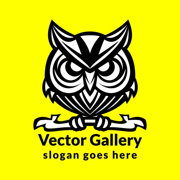 Owl Vector Mascot this design can be used as a sports emblem