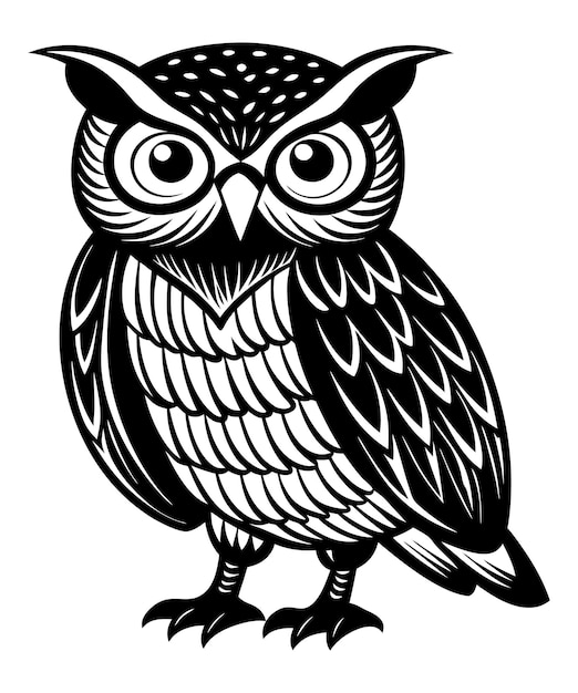 Owl Vector Silhouette Cute Owl Silhouette