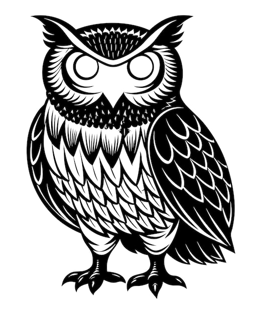 Owl Vector Silhouette Cute Owl Silhouette