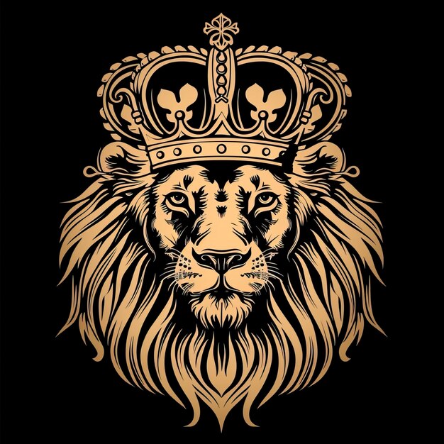 oyal king lion crown symbols ar 169 style raw