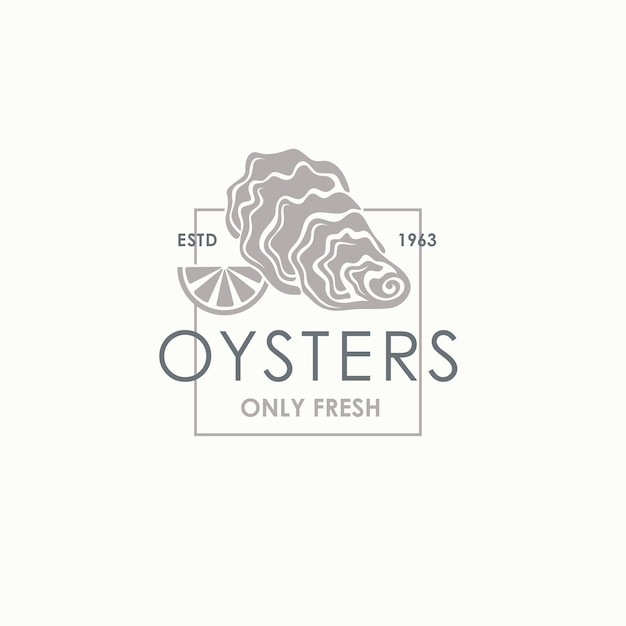 oyster shell label