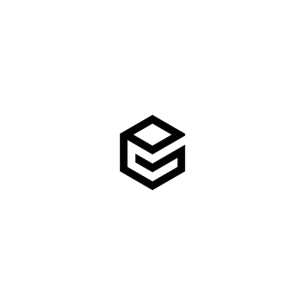 P G G P initial icon logo design