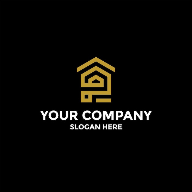 P House Letter Logo Design