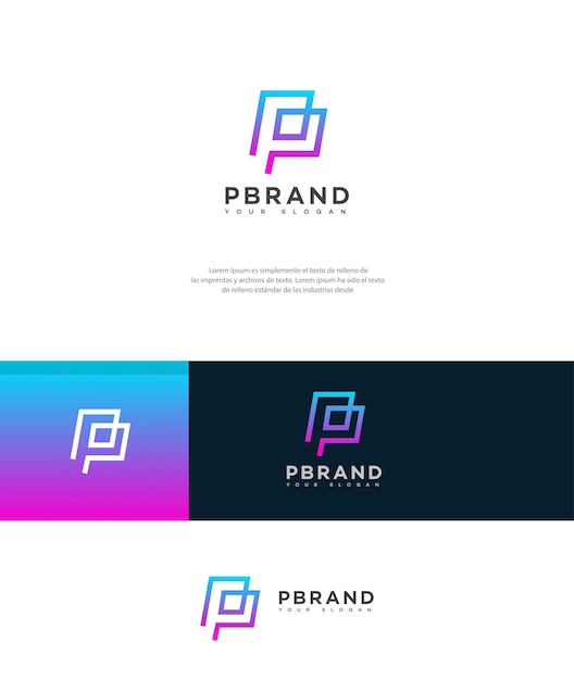 P Letter Logo Icon Brand Identity Sign p Letter Symbol Template