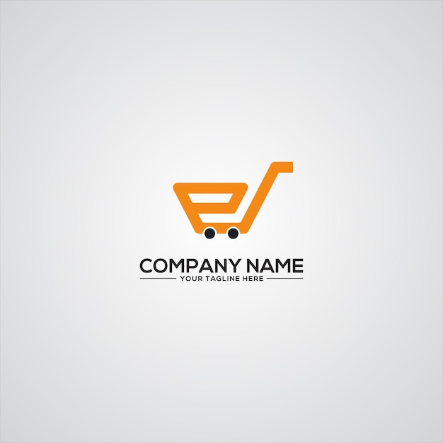 P Letter Logo, Online Shopping Logo.