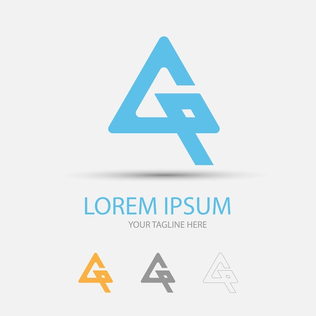 A p letter modern gradient logo design