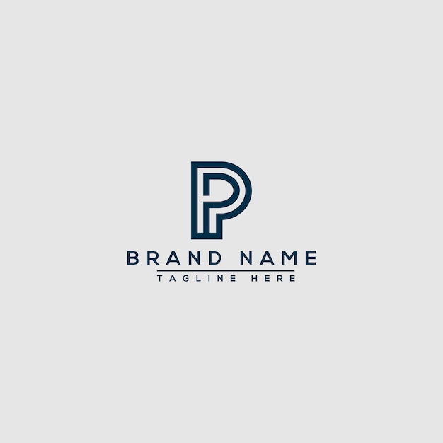 P Logo Design Template Vector Graphic Branding Element