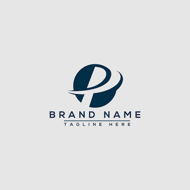 P Logo Design Template Vector Graphic Branding Element