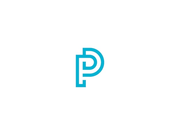 P logo  design