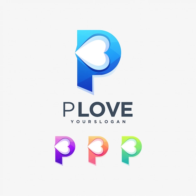 P love letter text romantic