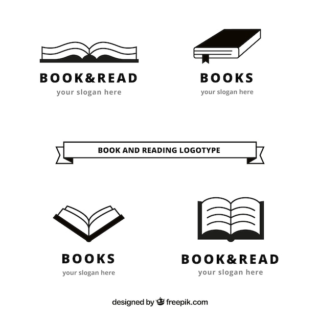 Pack of book logos