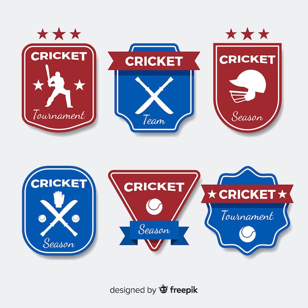 Pack of cricket labels