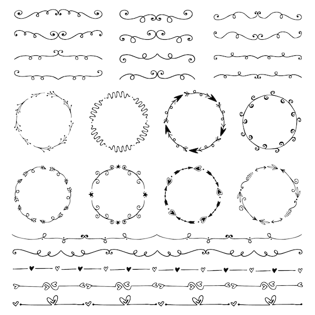 Pack of decorative ornamental elements