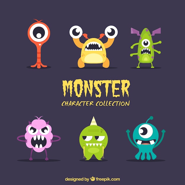 Pack of different monsters