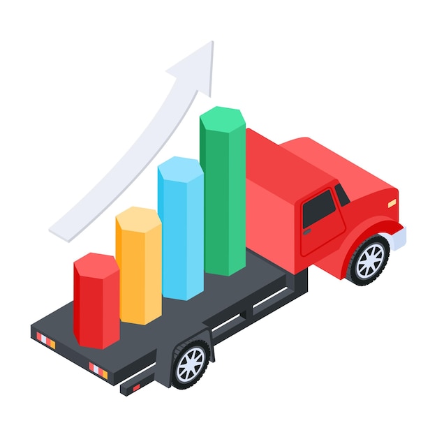 Pack of Financial Analysis Isometric Icons