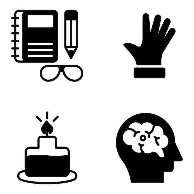 Pack of Science and Education Solid Icons