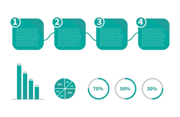 Pack and Set Infographic Elements Vector Design Eps 10