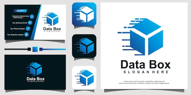 Package box vector logo design