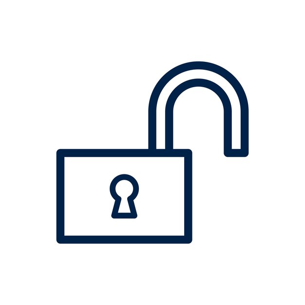 Vector padlock vector icon logo template