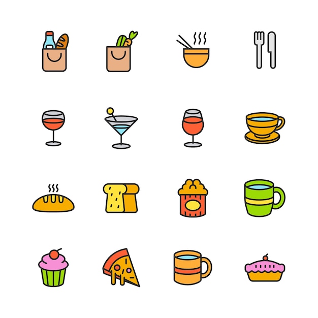 Paforo Icon set (Foods & Beverages)