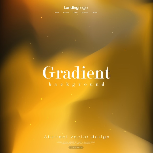 Page design inspiration with abstract background Shades of a golden gradient background pattern