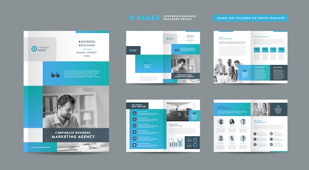 Pages Business Brochure Design | Annual Report and Company Profile | Booklet and Catalog Design Template