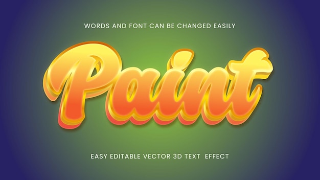 Paint 3d text style