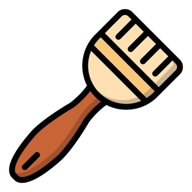 Paint Brush Vector Icon Design Illustration