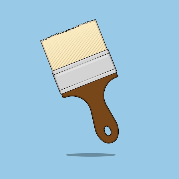 Paint Brush vector illustration icon Artist Paint color