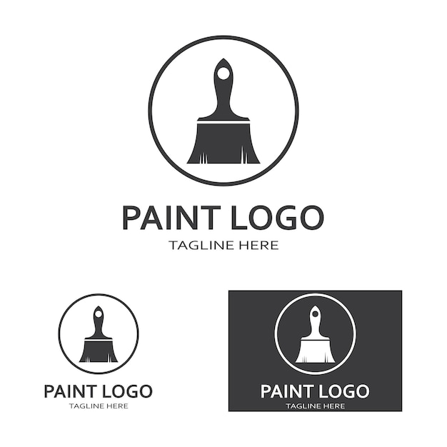 Paint Logo Template vector icon