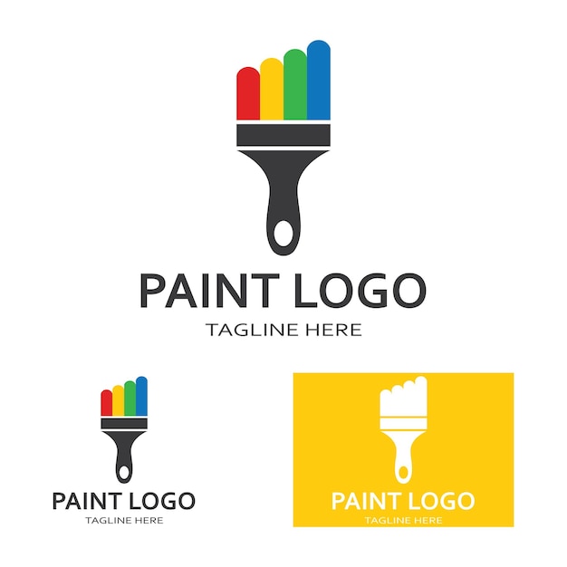 Paint Logo Template vector icon