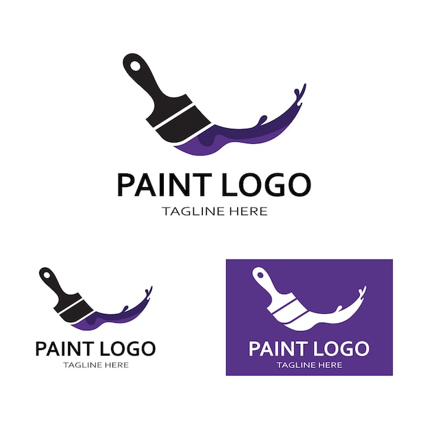 Paint Logo Template vector icon