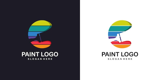 Vector paint logo with modern creative abstract concept premium vector part 6