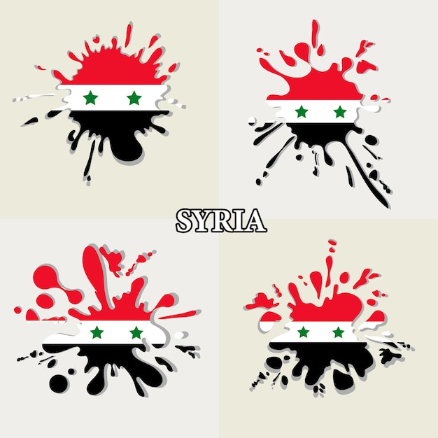 paint the national flag Syria