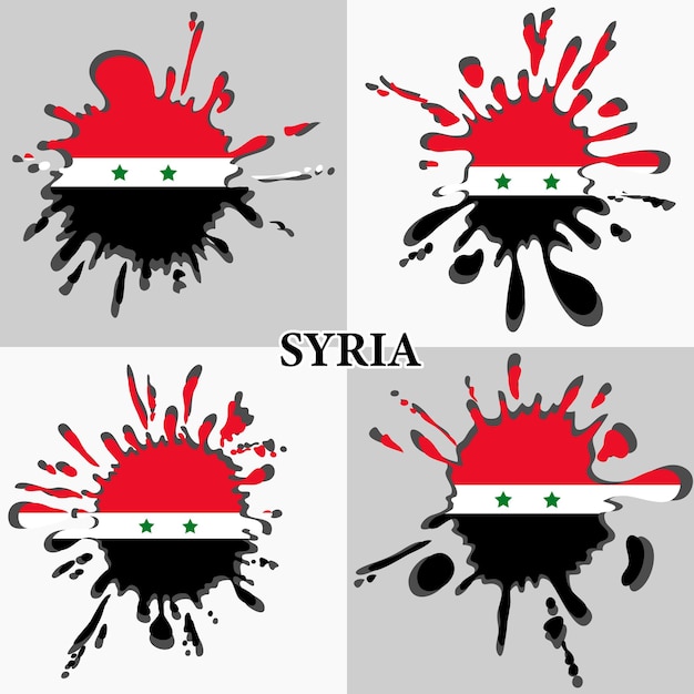 paint the national flag Syria