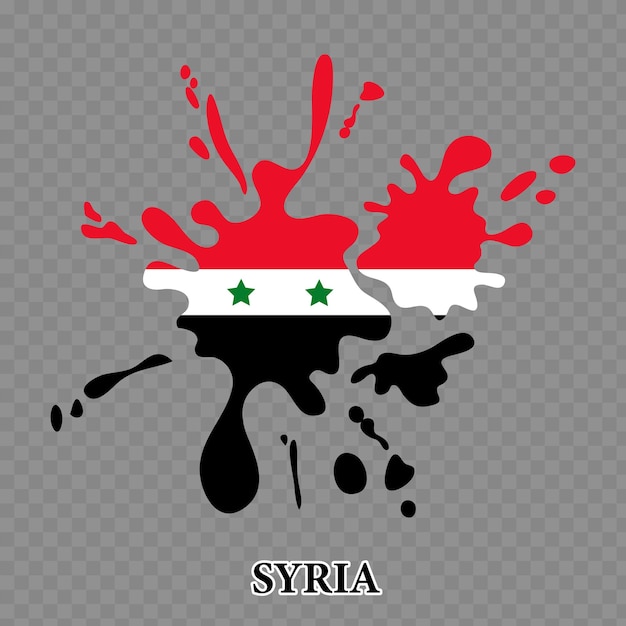 paint the national flag Syria