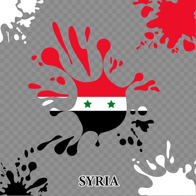 paint the national flag Syria